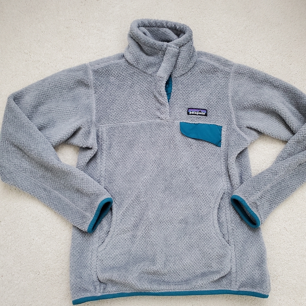 Patagonia Re-Tool Snap-T Gray Fleece Pullover szXS